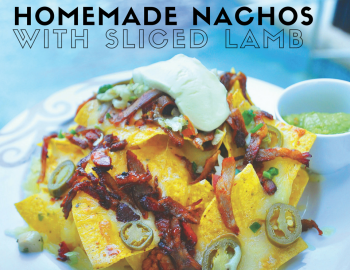 Homemade Nachos with Sliced Lamb Homemade Nachos with Sliced Lamb