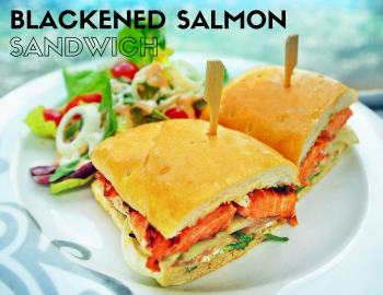 Blackened Salmon Sandwich Blackened Salmon Sandwich