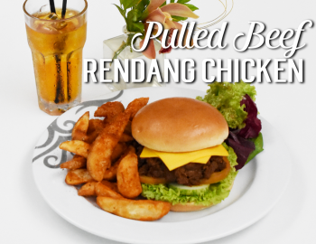 Pulled Beef Rendang Burger Pulled Beef Rendang Burger